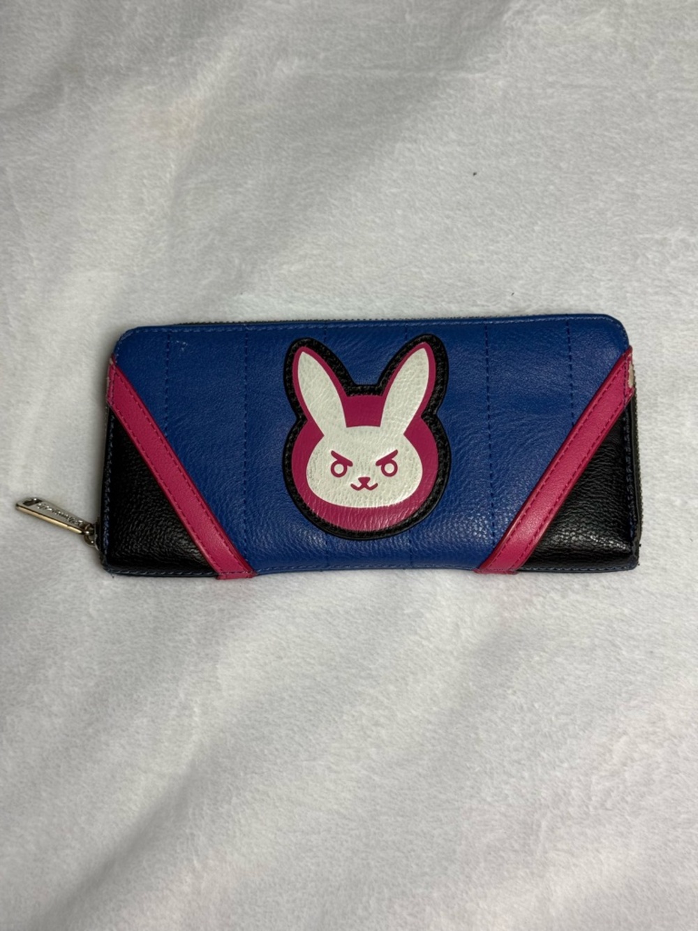 Loungefly Overwatch Diva Blue Wallet with Silver Plaque